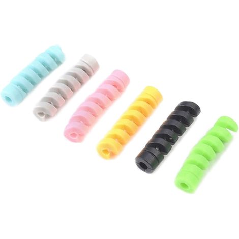 20 Pièces Protège-Câble de Charge en Silicone, Manchon de Protection pour Câbles Chargeur PC Portable Téléphone (1/5)