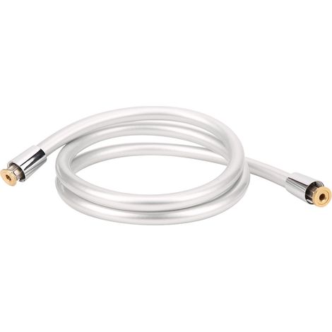 Tubo flessibile per doccia portatile in PVC da 1,5 m G1/2 pollici, accessorio per il bagno, grigio argento (1/5)