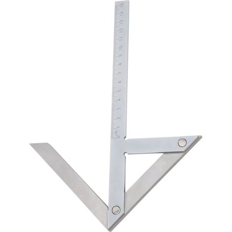 Hochpräziser Winkelmesser aus Edelstahl mit 45/90-Grad-Winkelmarkierung (1/5)