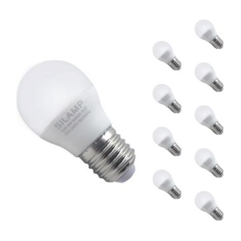 Ampoule LED E27 8W 220V G45 300° (Pack de 10) - Blanc Chaud 2300K - 3500K - SILAMP (1/5)