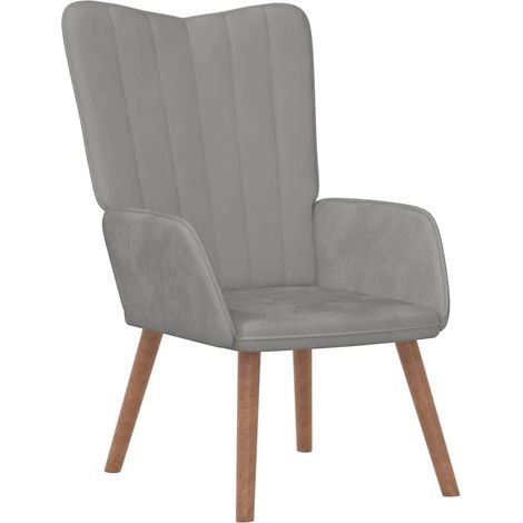 Maison Exclusive - Relaxsessel Hellgrau Samt