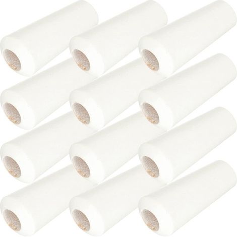 Accessoires de rideaux en bois blanc cassé 3515 mm, horloge suspendue conique en bois massif, horloge suspendue à cordon (10 pièces) (1/5)