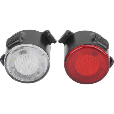 LED-Fahrradbeleuchtung vorne und hinten, USB-wiederaufladbares Set, Mini-Signallicht für Nachtfahrten. (1/5)