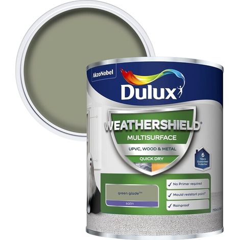 Dulux Weathershield Multi Surface Paint - Green Glade - 750ml