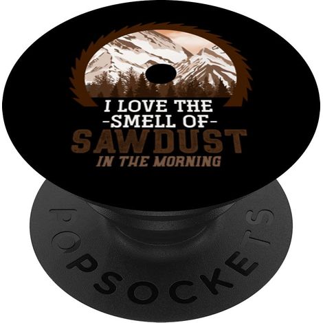 Scie Circulaire Tronçonneuse Cadeau Pour Forestière Bûcheron PopSockets PopGrip Interchangeable (1/5)