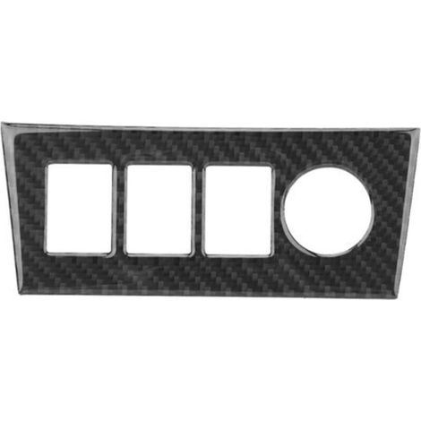 Autocollant en Fiber de Carbone pour Console Centrale, Allume-cigare, Revêtement D'habillage, Accessoires D'intérieur de Voiture pour 06-12