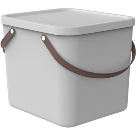 Rotho Aufbewahrungssystem Albula 40 L mistletoe weiß Aufbewahrungsbox mit Deckel (1/3)