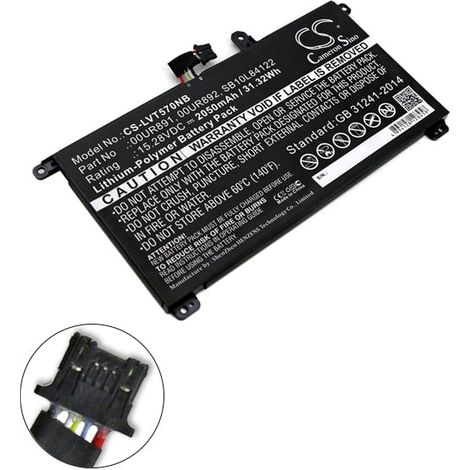 NX - Batterie ordinateur portable compatible Lenovo 15.28V 2050mAh - 01AV493SB1 (1/3)