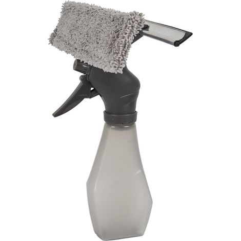 Raclette à vitre 3 en 1 avec microfibre avec spray 220 ml