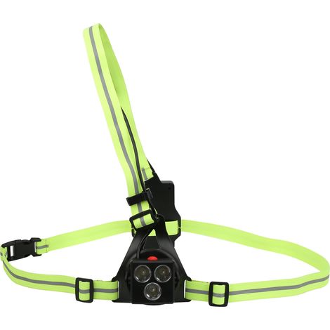 Lampe de sécurité LED rechargeable USB pour la course à pied nocturne. (1/5)