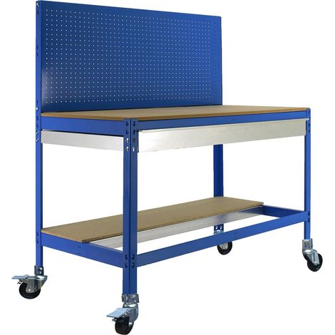 Simonrack Multifunktionstisch Blau Robustes Holz