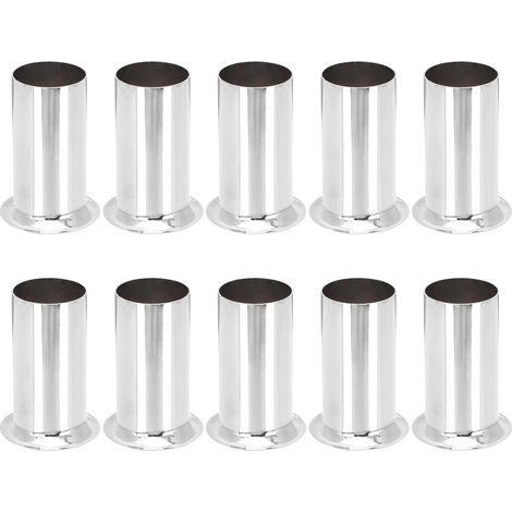 10pcs Manchons en Fer Argenté pour Socle de Lampe de Lustre à Bougie, Résistant la Chaleur, Style Européen Rétro, Accessoires pour Pièces D'éclairage (1/5)