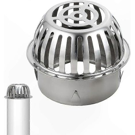 Gouttière Anti-Feuilles 100mm - Filtre Inox à Mailles pour Descente d'Eau, Stop Mousses & Débris, Protection Toiture (1/5)
