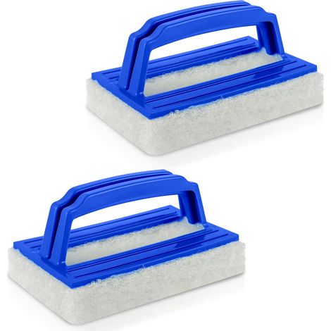 Brosse Éponge de Piscine, 2 Pièces Brosse Éponge Ligne d'eau, Brosse Plancher Mur Piscine, Brosse Nettoyage Piscine, Eponge Magique Piscines, pour Nettoyer Piscines Spa Baignoires Murs (1/5)