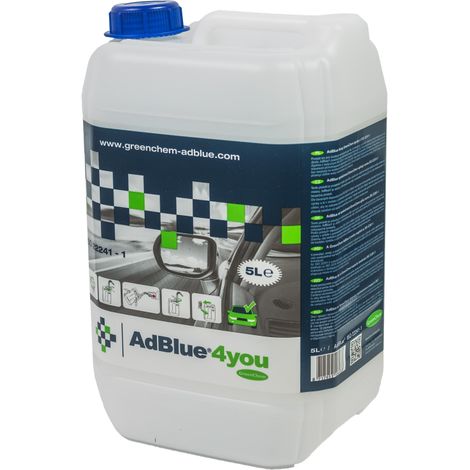 AdBlue 5 litres – Réduit les émissions NOx – Bec verseur intégré – Conforme normes Euro 6 – Greenchem (1/3)