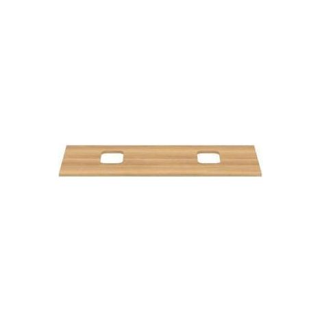 IS WT-Platte i.life B 2 Ausschnitte r/l f.2 Schalen 1202x507x18mm Eiche Natur (1/2)