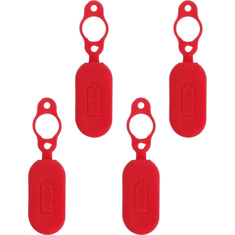 Tappo antipolvere in silicone per porta di ricarica - Rosso