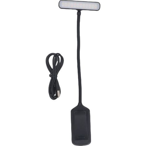 Lampe de lecture LED rechargeable en silicone 3 couleurs à (1/5)