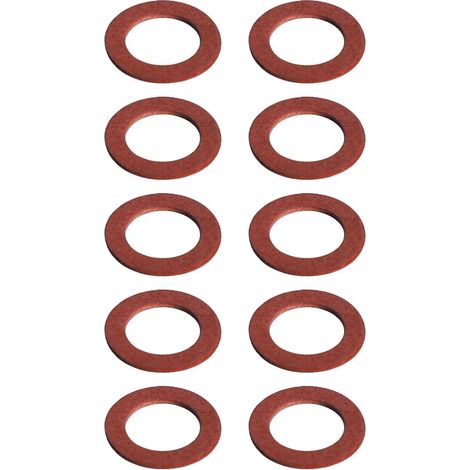 10x joint en fibre rouge DIN 7603 bague d'étanchéité plomberie eau froide chaude sanitaire, 26x32x1,5mm