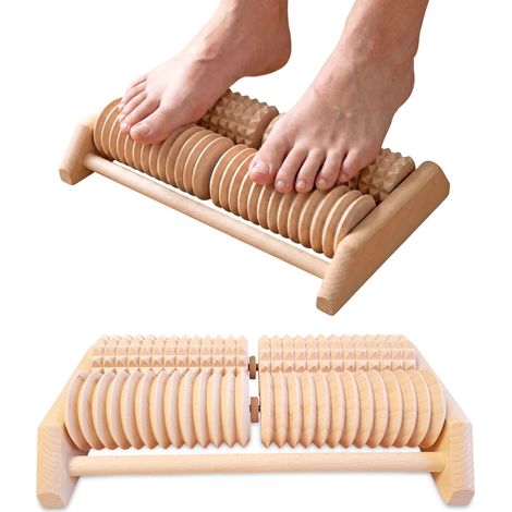 Masajeador receptor de madera para masaje de pies, móvil. (1/5)