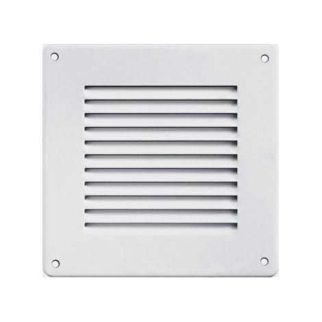 First grille de ventilation me'tallique Overlay avec maille blanche 140x140 mm