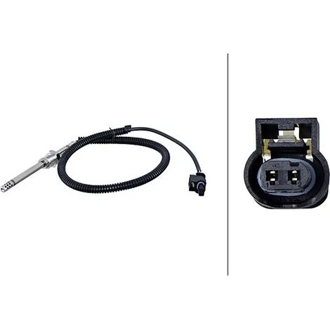 Capteur, température des gaz Hella 6PT 010 376-311 MERCEDES-BENZ 0009058804