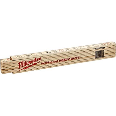 DOPPIO METRO PIEGH. A STECCA SOTTILE IN LEGNO 2M MILWAUKEE (1/4)