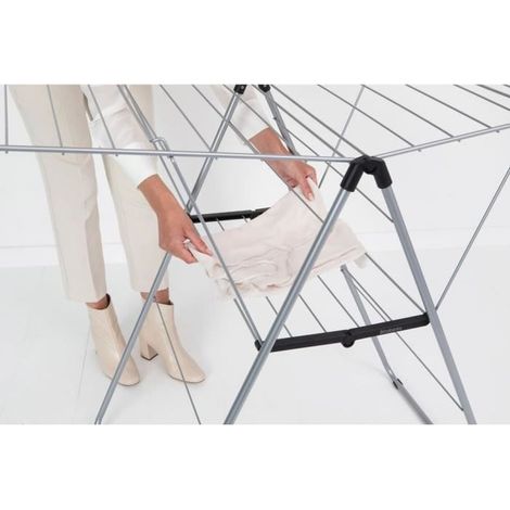 Brabantia HangOn stendibiancheria pieghevole in acciaio inox 20m (1/3)