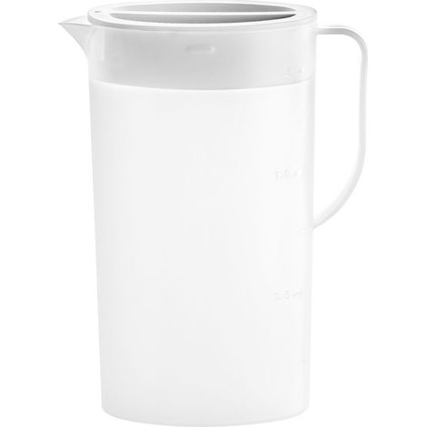 Pichet en plastique robuste et incassable avec couvercle, sans BPA (1/5)