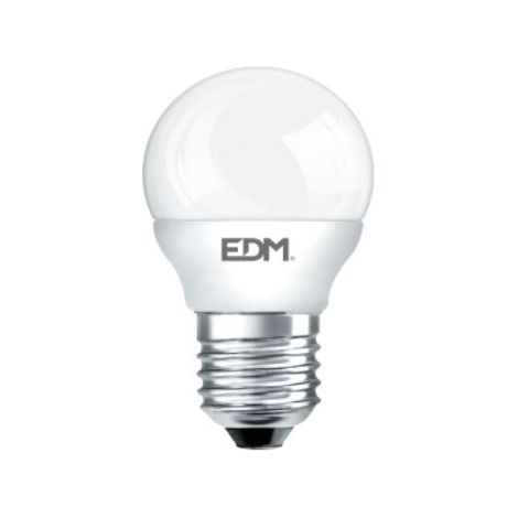 EDM Sphärische LED-Glühbirne E27 5W 400lm 4000K Tageslicht Ø4,5x8cm