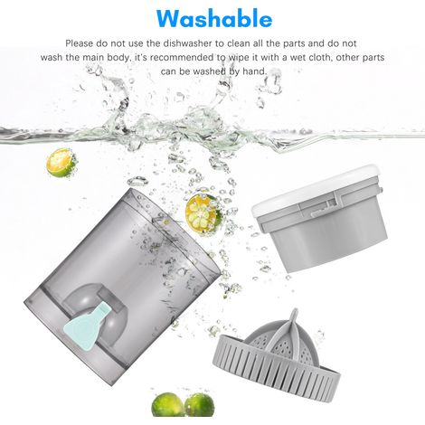 Ortviai Presse-agrumes électrique portable sans mains pour orange, citron, pomme et tomate – Modèle MDC1, rechargeable USB (1/4)
