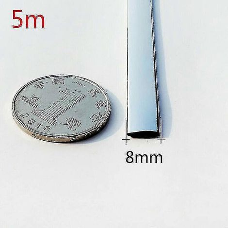 Moulure chromée de 5 m pour portière de voiture, protection anti-rayures universelle (1/5)