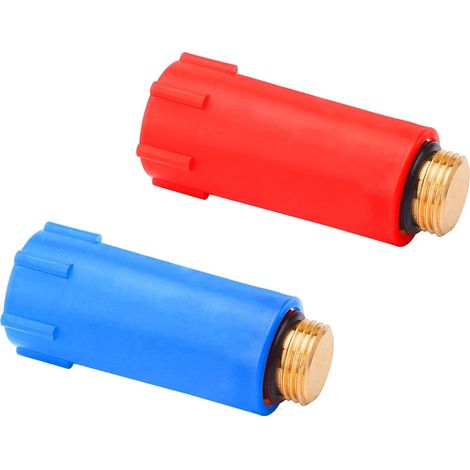 2 Piece Construction Plug 1/2 Inch Plastic Plumbing Pipe (Red (1/5)
