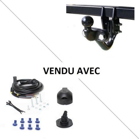 Attelage Renault Kangoo (02/08-04/13) Standard + faisceau universel 7 broches (1/2)