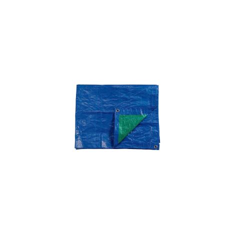 Toldo 8x12m de doble cara. color azul/verde. densidad 90g/m² edm