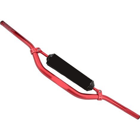 Motorradlenkergriffe, 28-mm-CNC-Adapter, universell für Offroad- und Motorräder, rot (1/5)