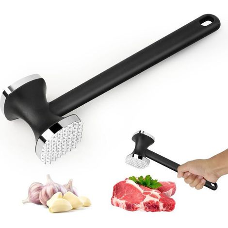 Ecleanfy - Attendrisseur Viande Double Face Antiadhésif - Marteau à Viande Manche Antidérapant - Pour Steak/Poulet/Poisson/Porc - Pro (1/5)
