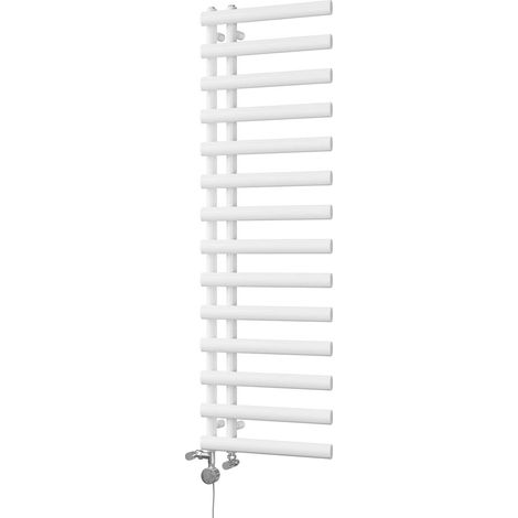 Elyan - White Dual Fuel Towel Rail H1592mm x W500mm Thermostatic (1/3)