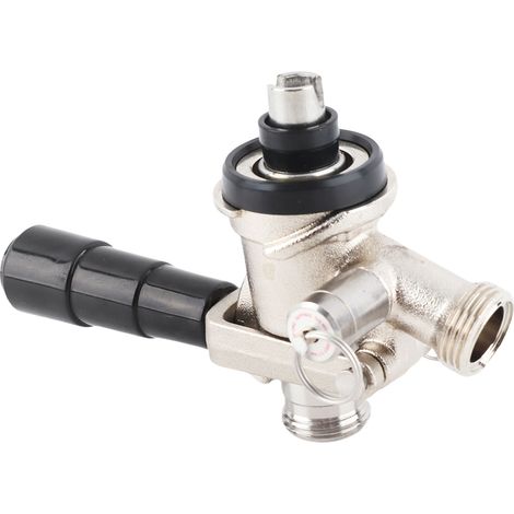 Connecteur fût type S avec détendeur tirage bière avec soupape sécurité surpression système brassicole maison (1/5)