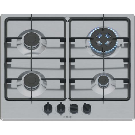 Bosch Serie 4 PGH6B5K60 Kochfeld Edelstahl Integriert 58 cm Gaskochfeld 4 Zone(n)