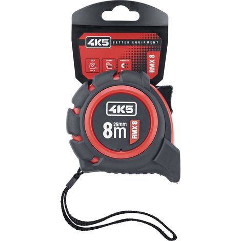 4K5 Tools RMX 8 RollMeter 8m 606.100-8 Maßband 8 m (1/2)