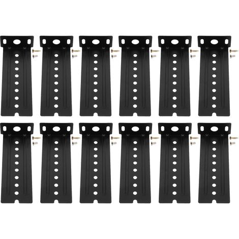 12 supports coulissants pour clavier : quincaillerie rails de meuble - (1/5)