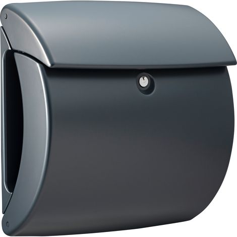 Kunststoff-Briefkasten PEARL 886 GRAU (1/5)