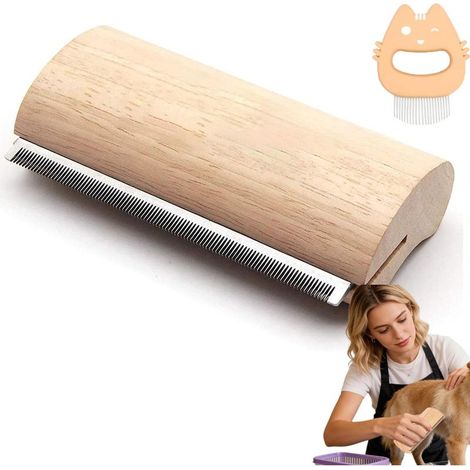 Brosse Étrille pour Cheval Chien Chat, Enlève Poils Morts et Sous-Poil, Toilettage Doux pour Pelage Court et Long, 3 Tailles (1/5)