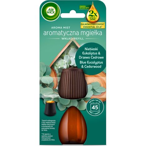 018758 Recharge pour brumisateur aromatique Air Wick Eucalyptus bleu et bois de cèdre