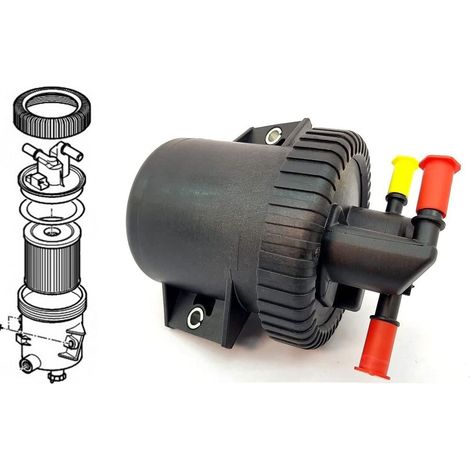 Boitier + Filtre à Gasoil compatible Citroën Peugeot Fiat Lancia