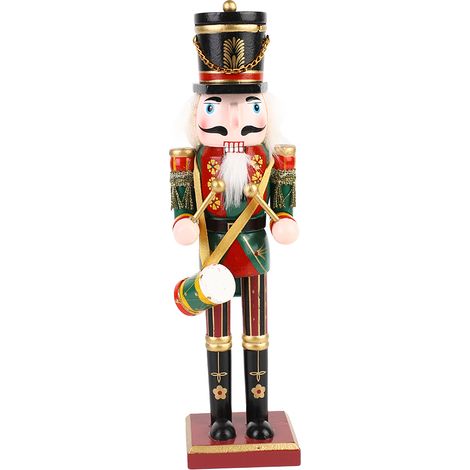 Casse-noisette en bois de Noël, figurine de 30 cm, décoration de Noël, cadeau (1/5)