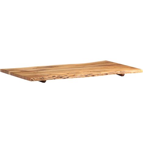 Maison Exclusive - Tischplatte Massivholz Akazie 100x(50-60)x2,5 (1/5)