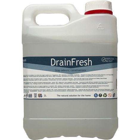 Neusol DrainFresh – Neutralizador anti-olor eficaz e inmediato  Para desagües, sumideros y tuberías  Uso en casa y autocaravana  Fórmula ecológica y segura – 2 L