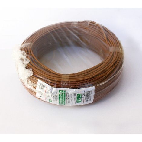 Rollo 100mtrs Cable unipolar Flexible 1,5 mm. Libre de Halógeno -CPR- Marrón
